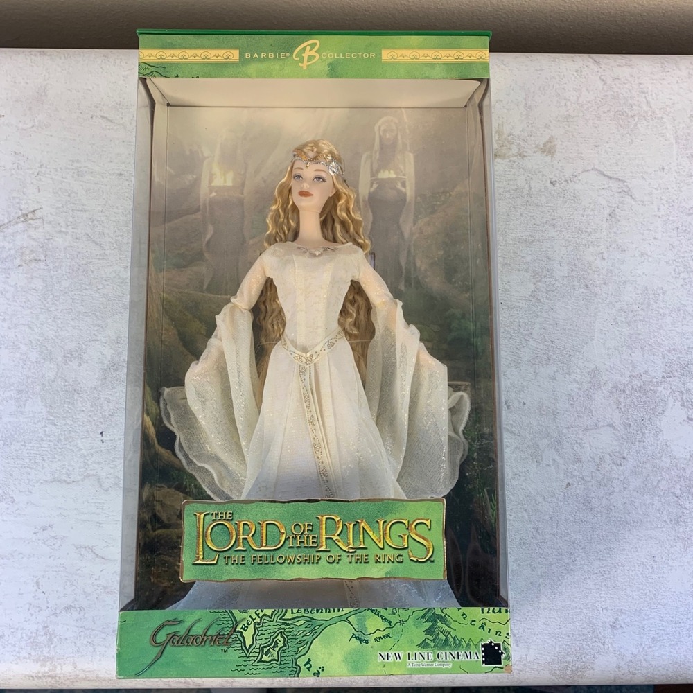 2004 Barbie Lord of the Rings Galadriel Doll H1179 Mattel Collector COA Open Box